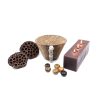 Topçuklar - Sıra Sıra Topçuklar Bardak Kase - Naturel, Gri Bej ve Kahve - Görsel 8
