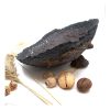 Yamalı - Kütük Yuvarlak Kase - Kahve ve Altın - Görsel 6