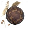 Yamalı - Kütük Yuvarlak Kase - Kahve ve Altın - Görsel 8